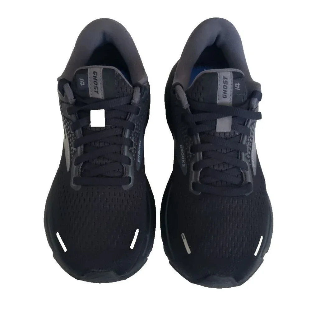 Brooks Ghost 14 Running Shoes Women Sz 6.5B Black Mesh Comfort Cushion Sneakers